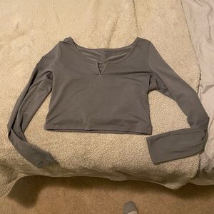 Lululemon long sleeve crop Henley size 6